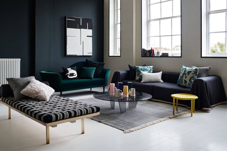 Green sofa living room ideas