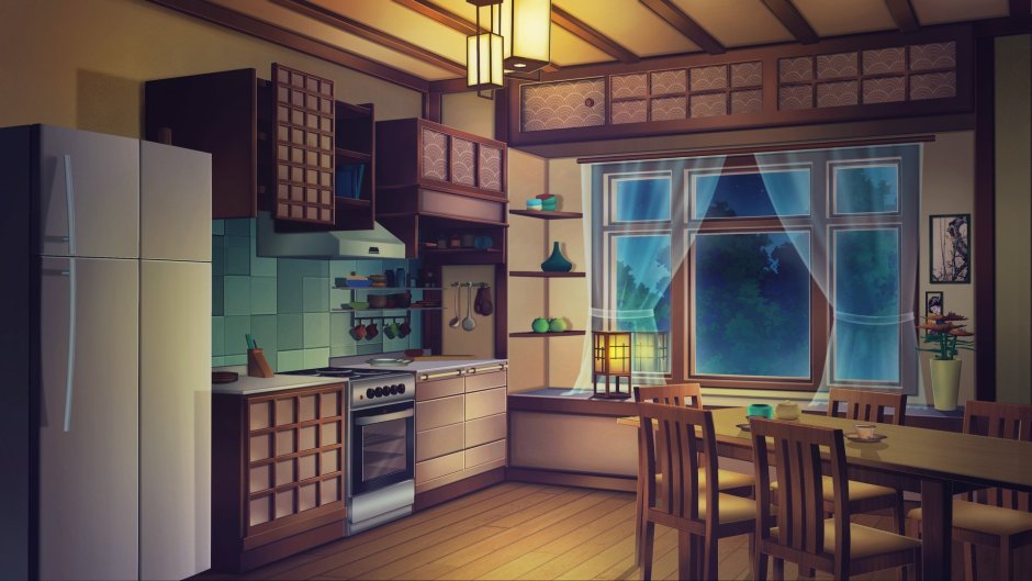 Lexica - A anime style room of a bookish girl, detailed, outside window a  beautiful japanese village,