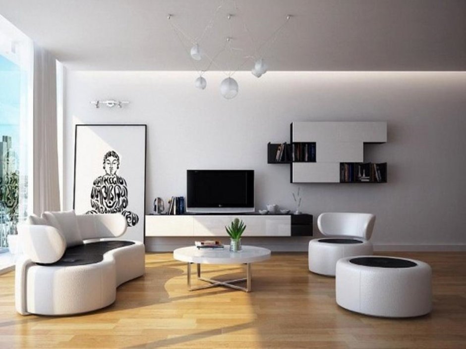 Ultra modern interior design living room