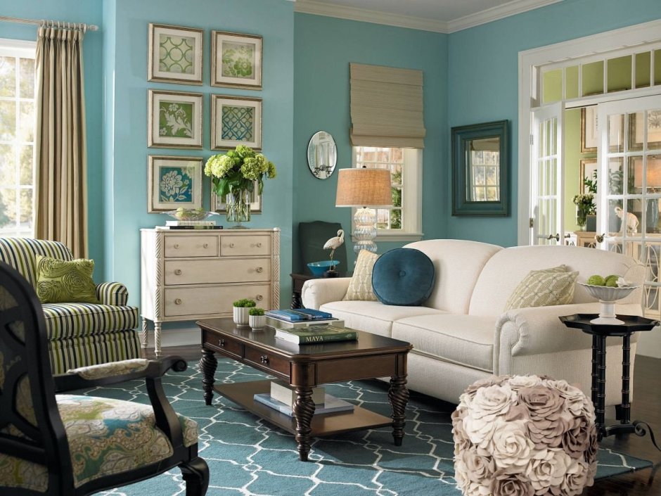 Turquoise teal sofa living room ideas