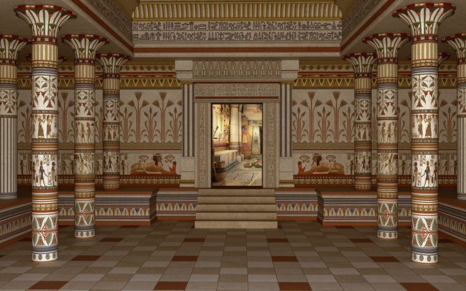 Ancient egypt throne room