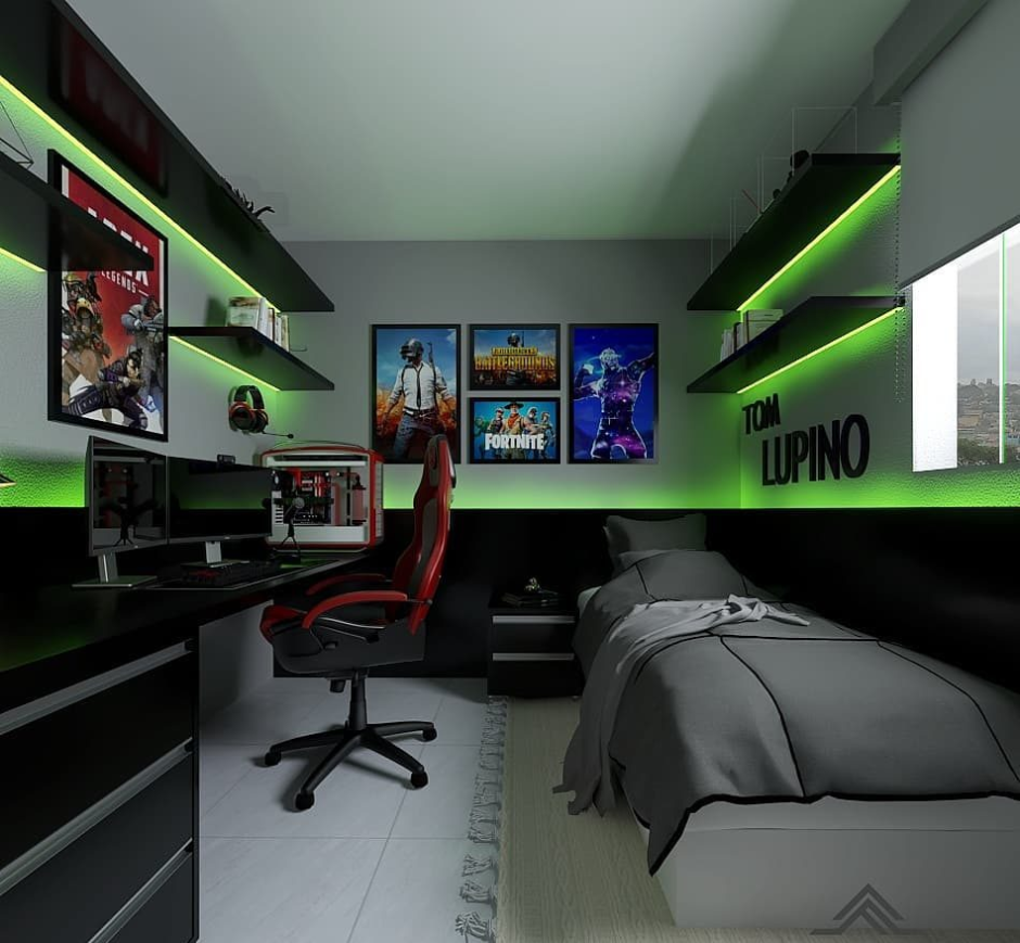 Computer room interior