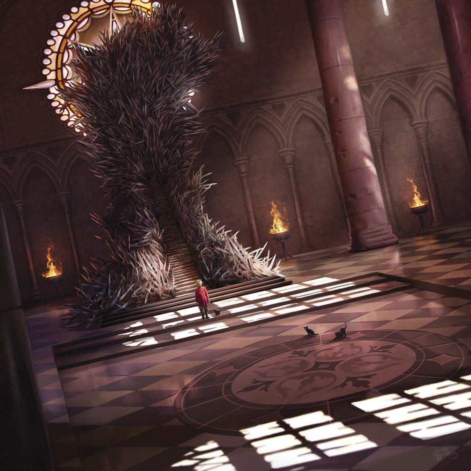Throne room painting