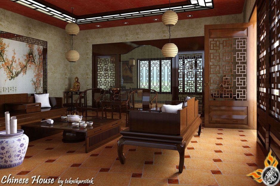 Old chinese living room