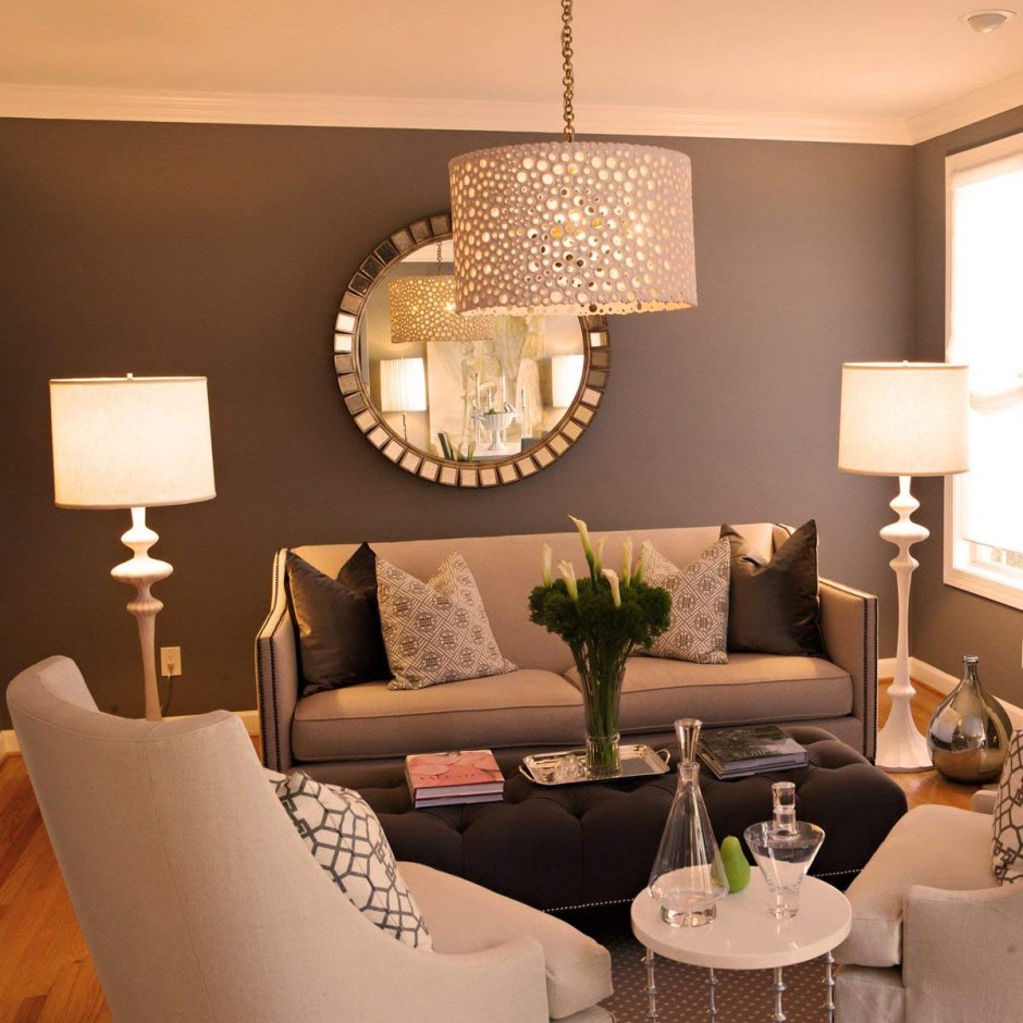Modern chandelier for small living room