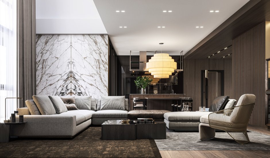 Ultra modern luxury living room tv unit