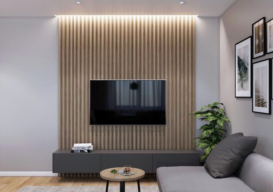 Decorative wall panels for living room