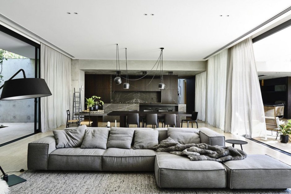 Modern mens living room