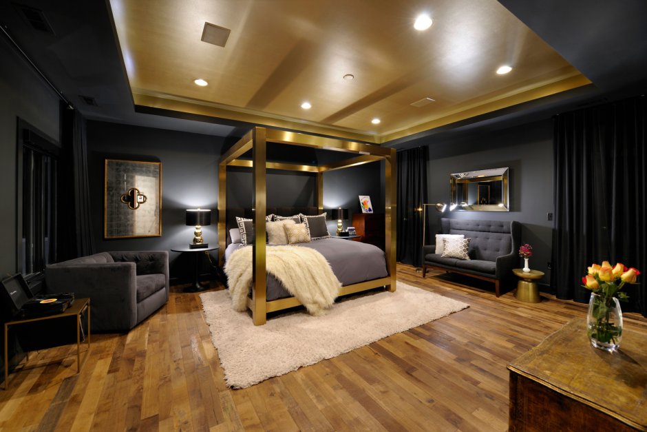 Black and gold room design