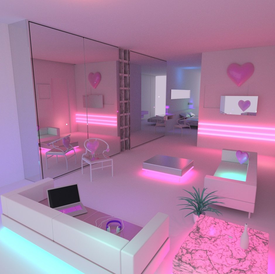 Synthwave room ideas