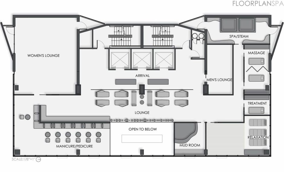 Hostel room layout