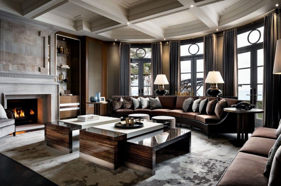 Luxury classic living room design