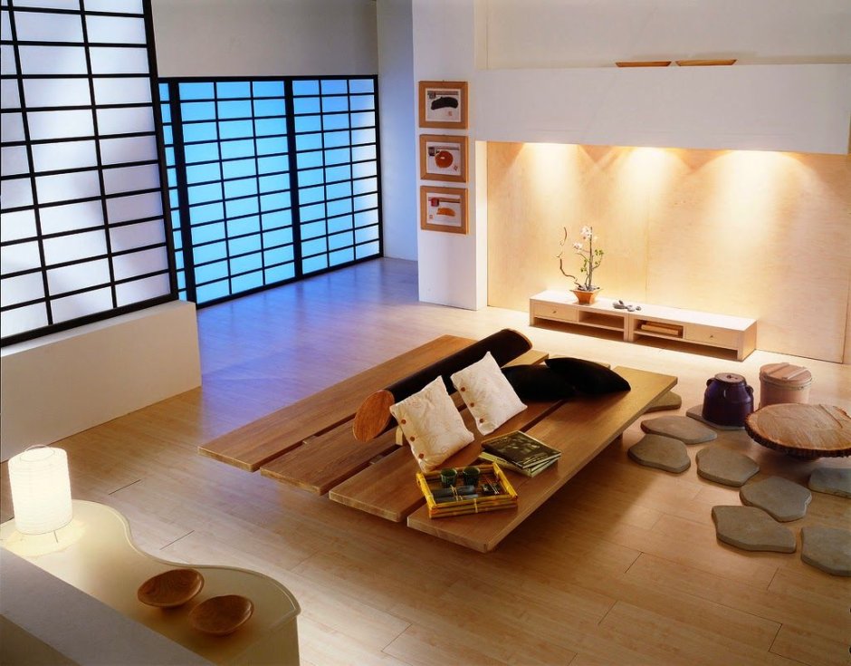 Japanese style decoration living room
