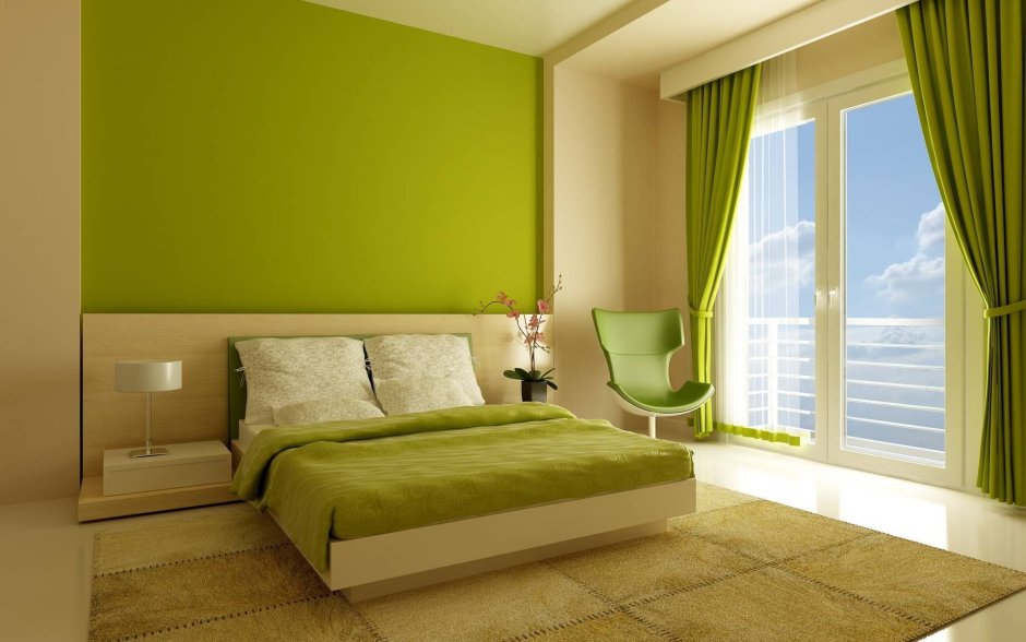 Room paint green colour