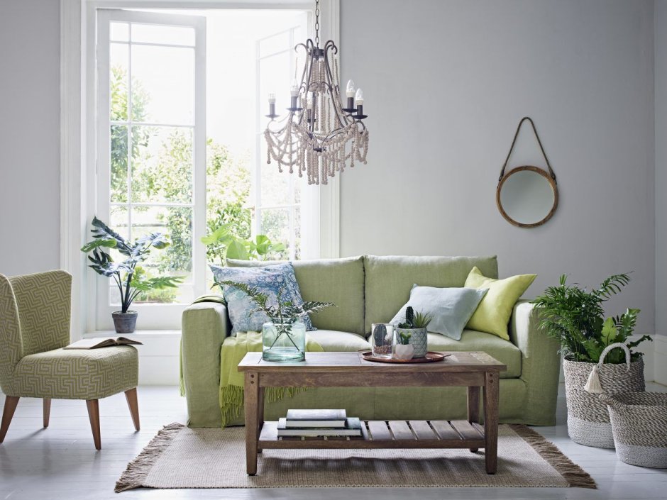 Tan and green living room ideas