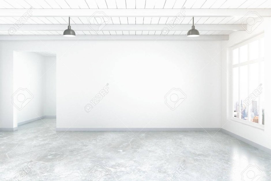 Empty blank room