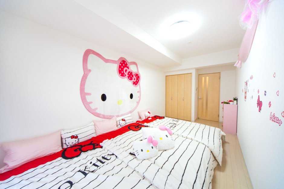 Hello kitty room wallpaper