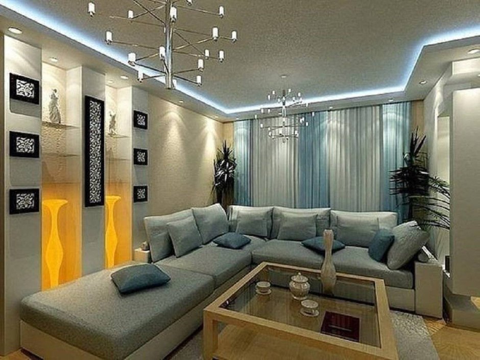 Profile light design for living room