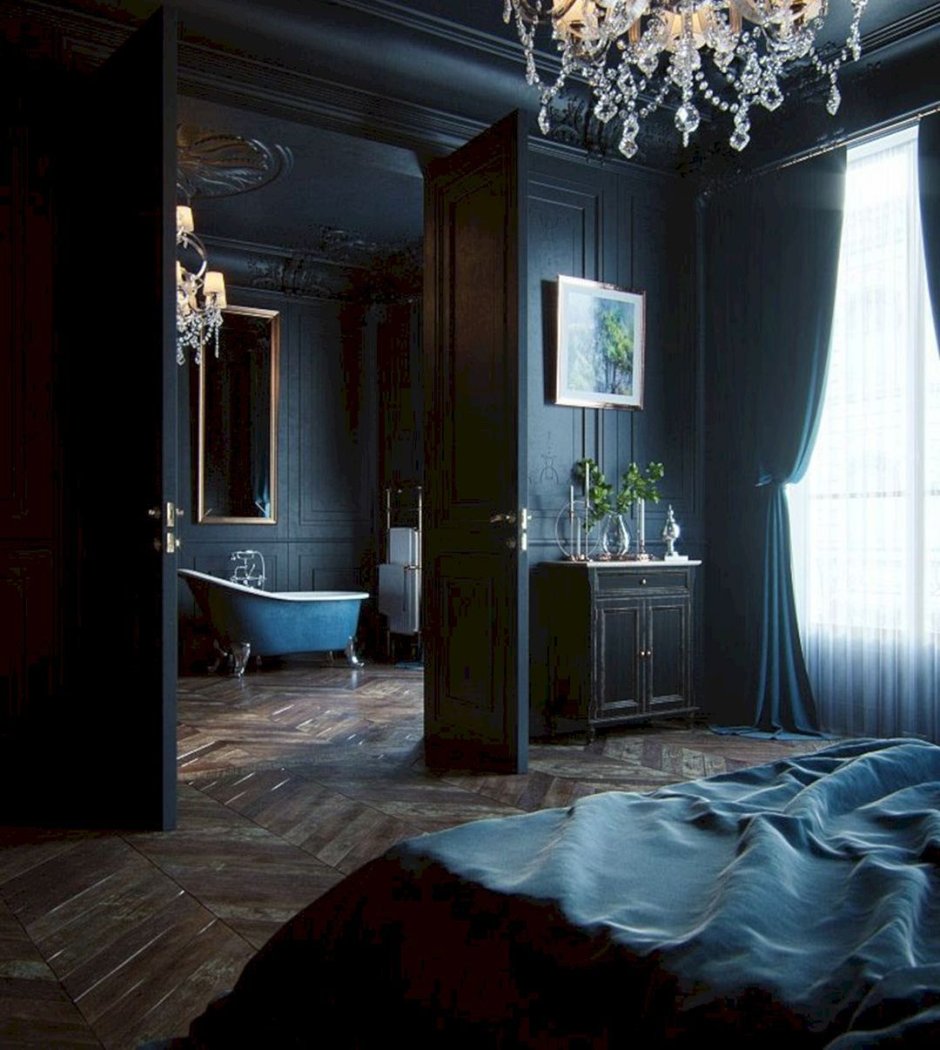 Dark style room