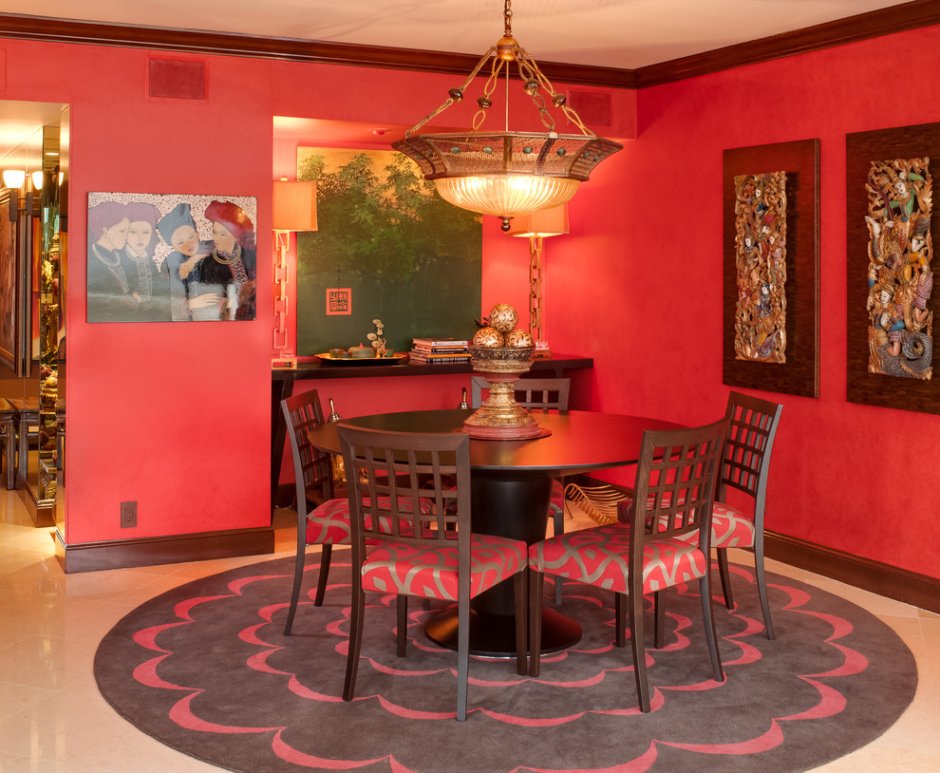 Red dining room ideas