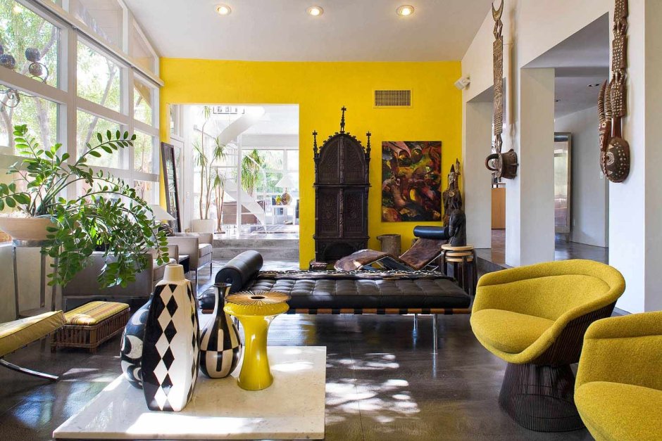 African interior design living room