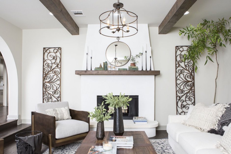 Rustic wall decor ideas for living room