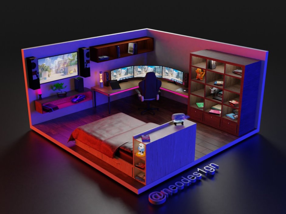 Gaming room 3D Model