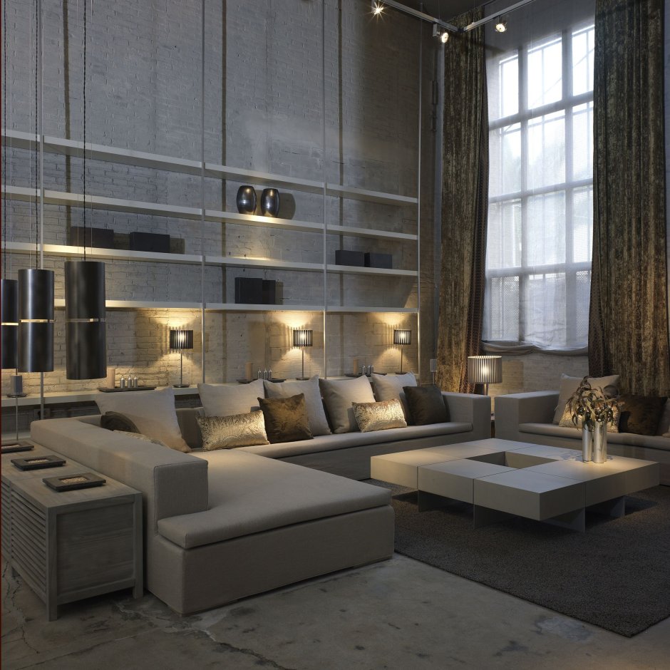 Living room urban interior design