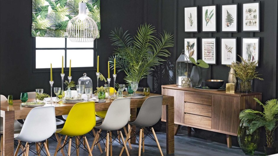 Yellow dining room ideas