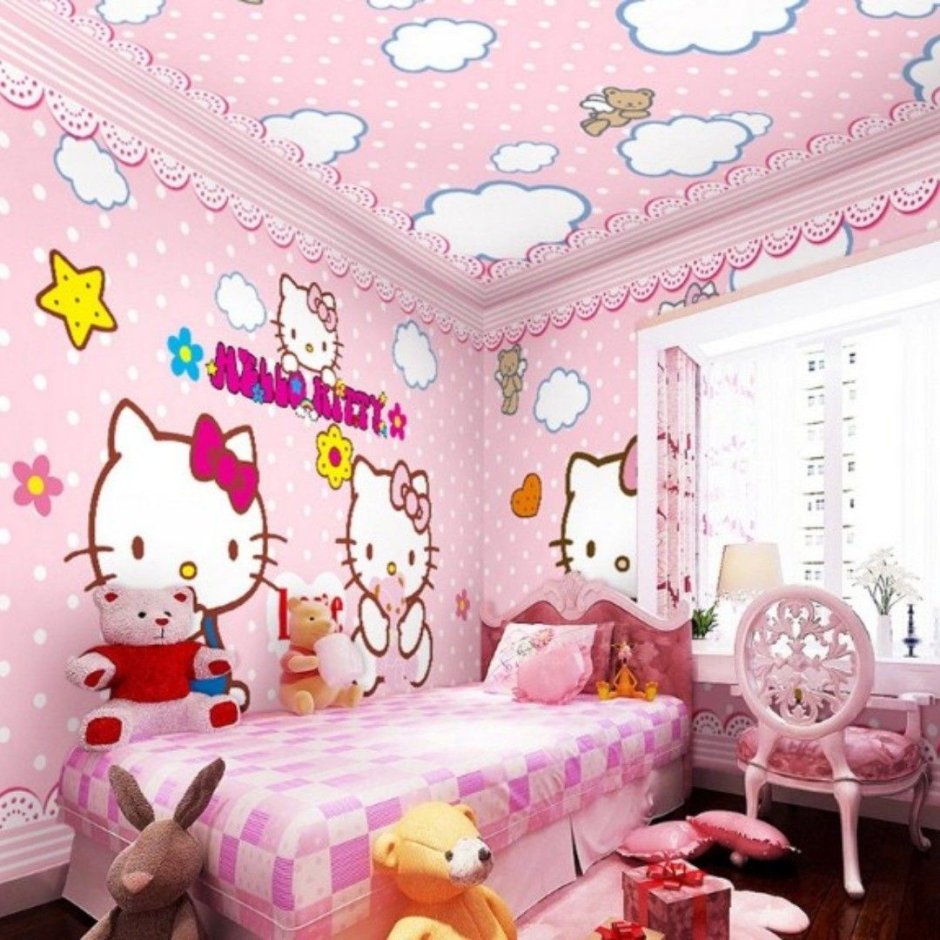 25 Adorable Hello Kitty Bedroom Decoration Ideas for Girls  Hello kitty  bedroom, Hello kitty room decor, Hello kitty rooms