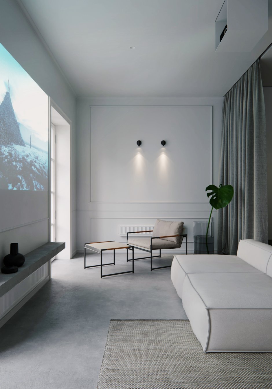 Zen minimalist room design