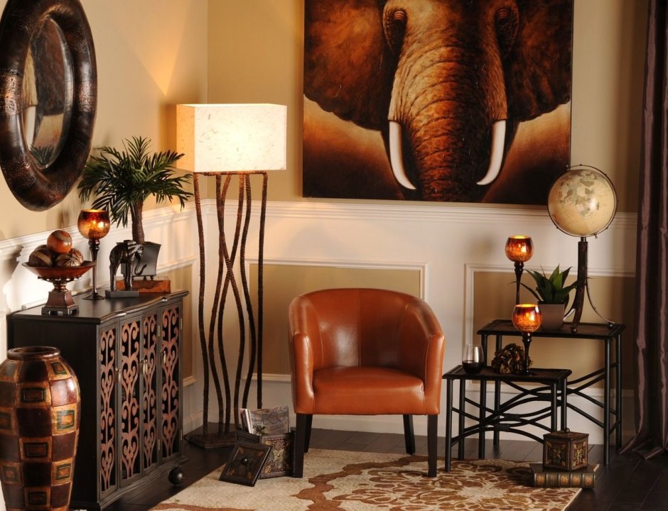 Safari living room decor