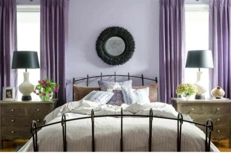 Lavender colour room design