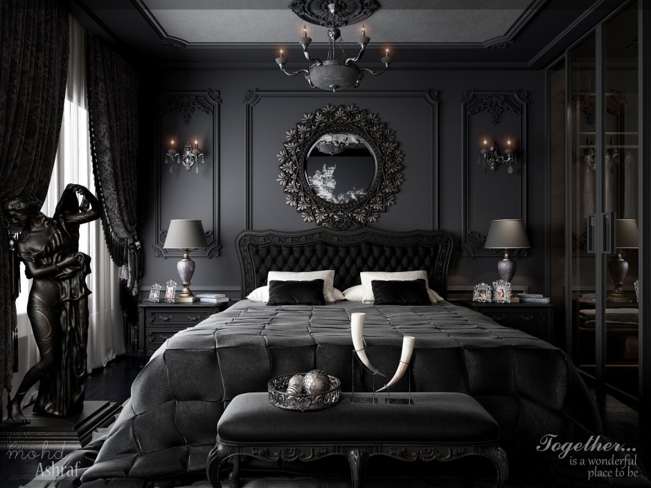 Black and gold room ideas