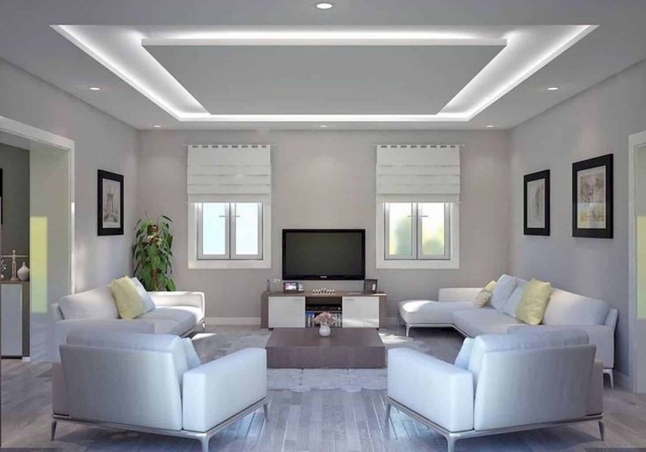 Pvc panel ceiling design for living room