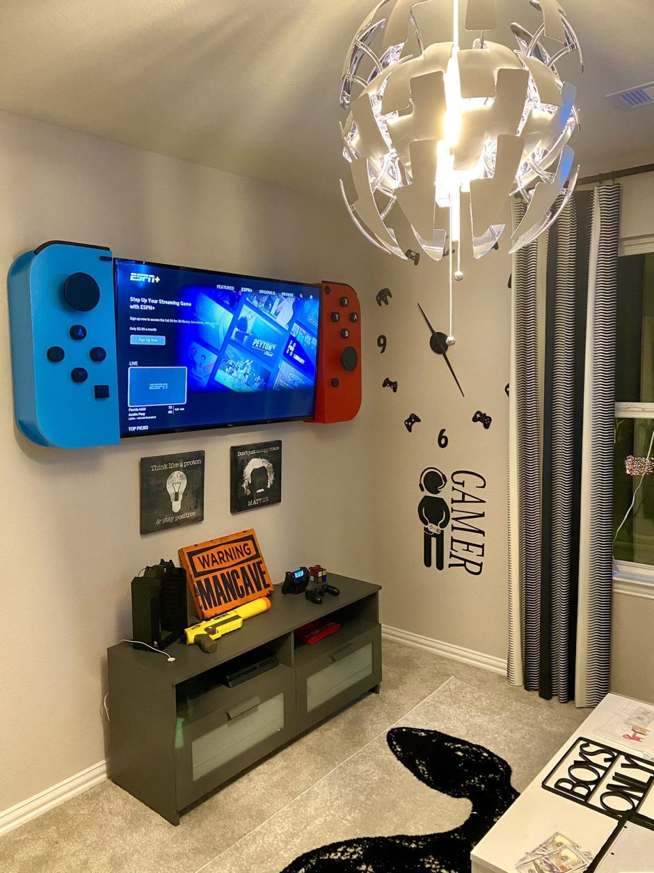 Cool room designs for gamers - 82 photo