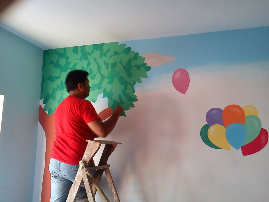Class room wall painting