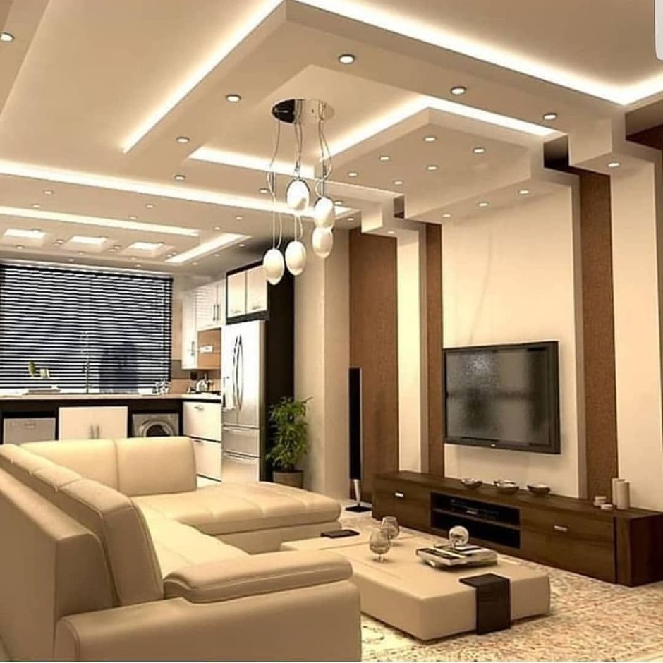 Gypsum Board Drawing Room Ceiling at best price in Noida | ID: 15802783991