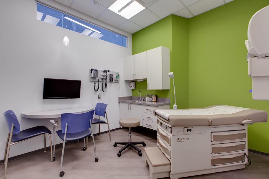 Medical examination room layout