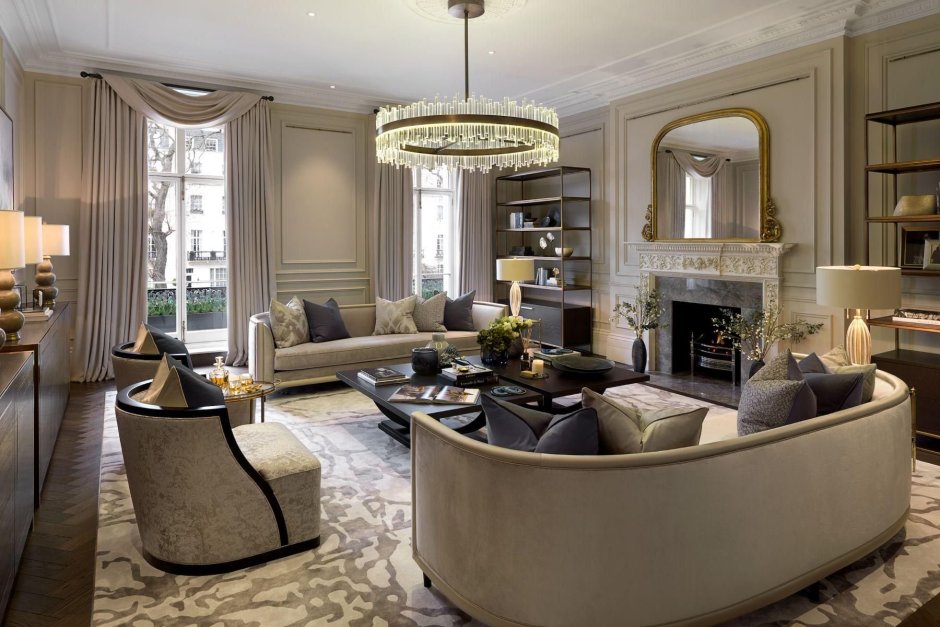 Luxury home living room design