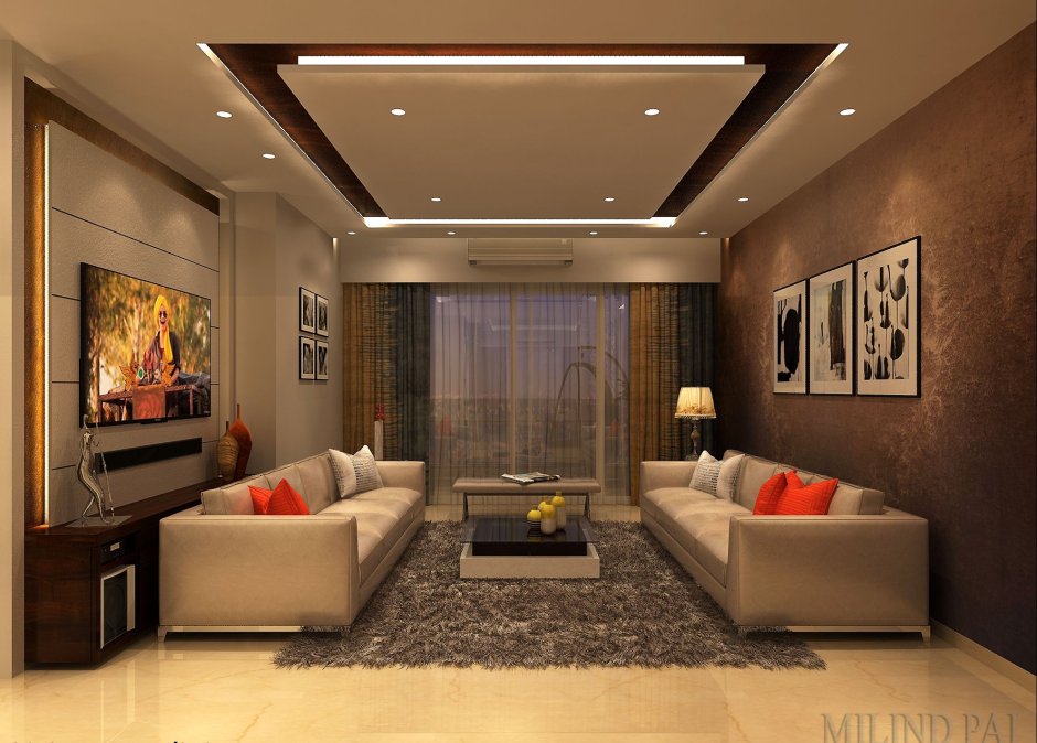 Pvc ceiling design for sitting room