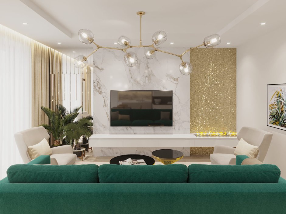 Marble design for living room