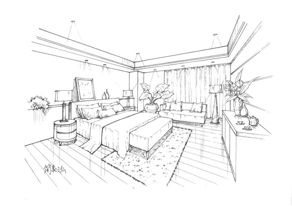 Room outline drawing