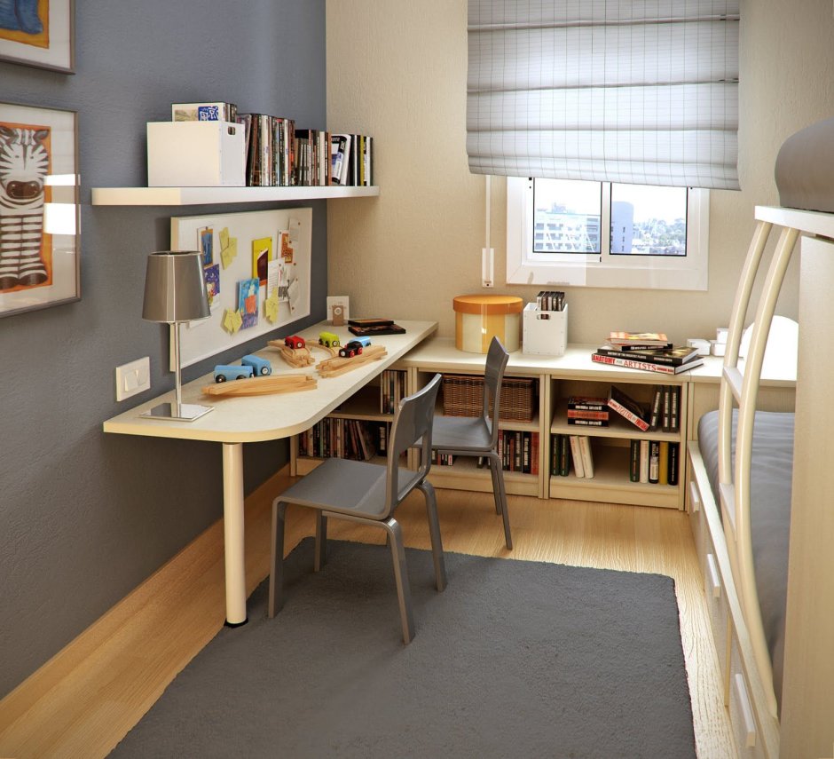 Small simple study room design