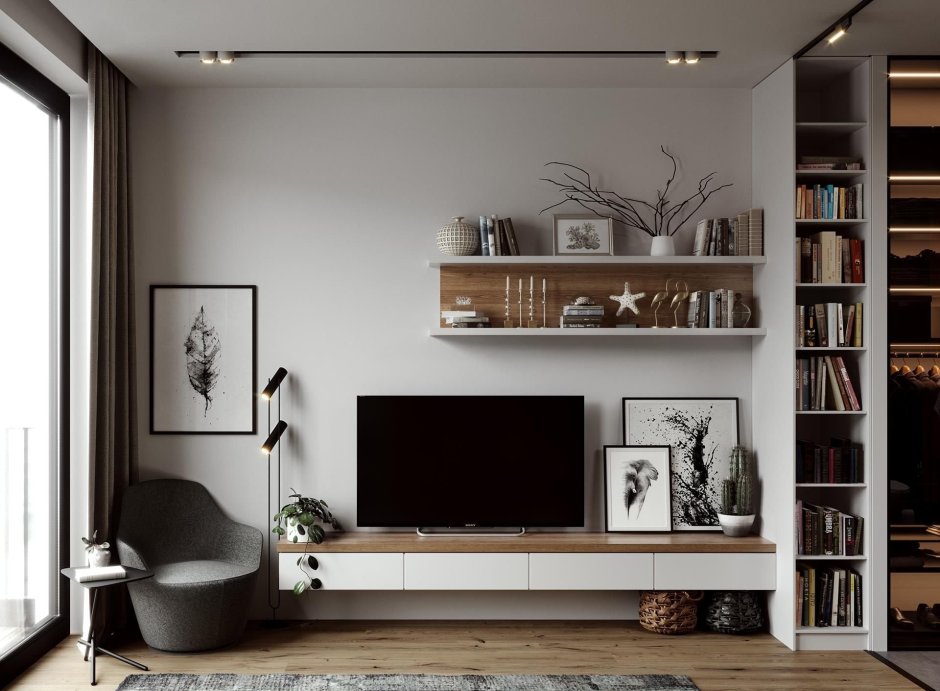 Tv unit design for living room livspace
