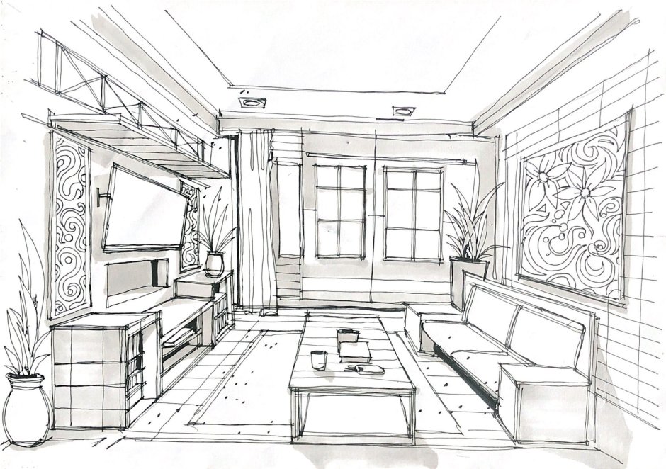 Living room drawings