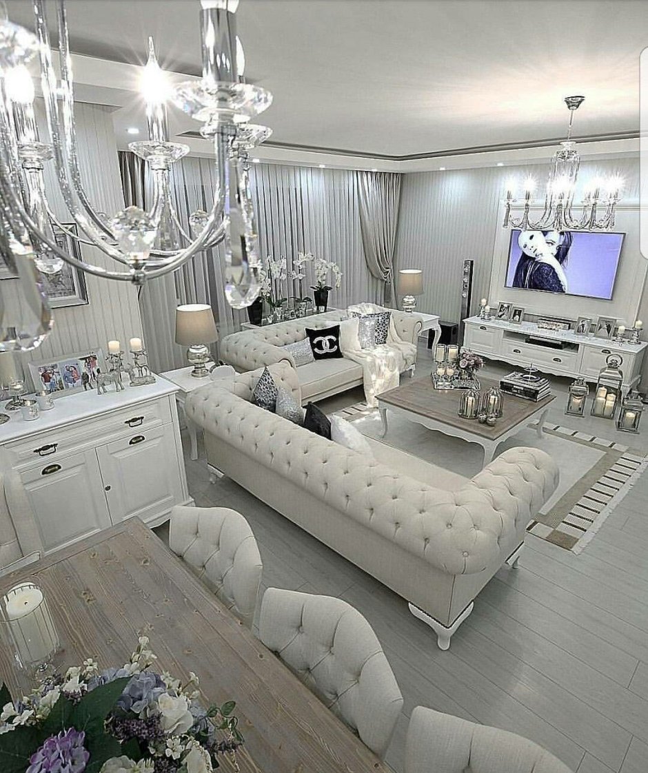 Crystal decor for living room