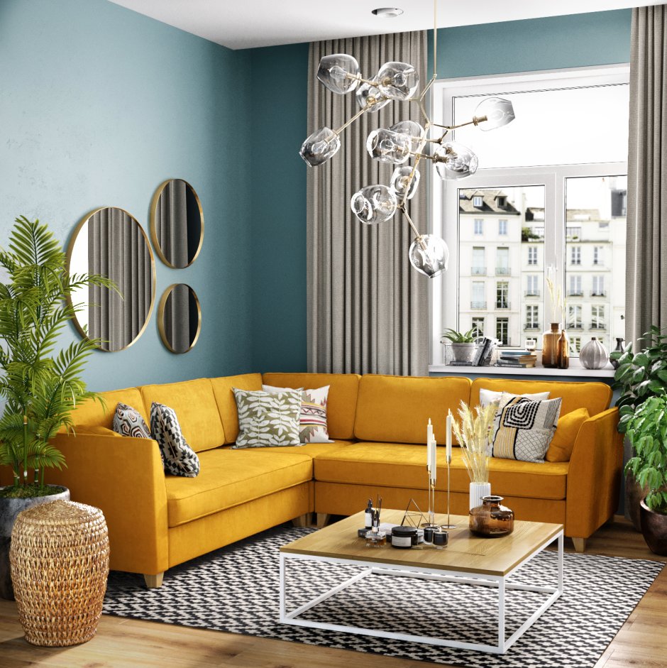 Yellow color room design