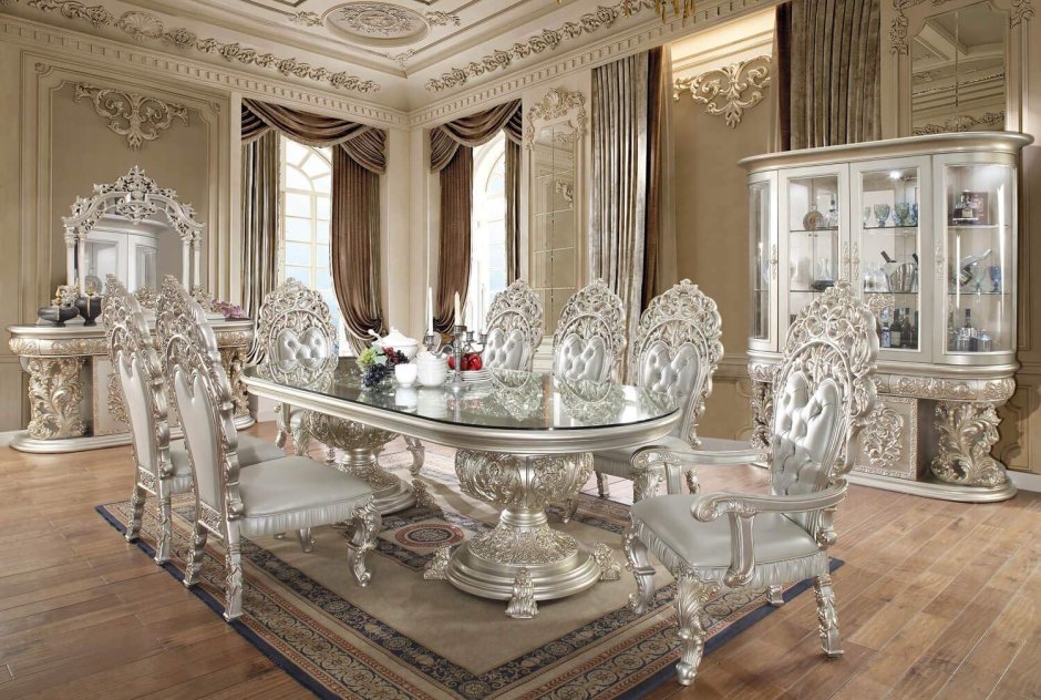 European style dining room sets