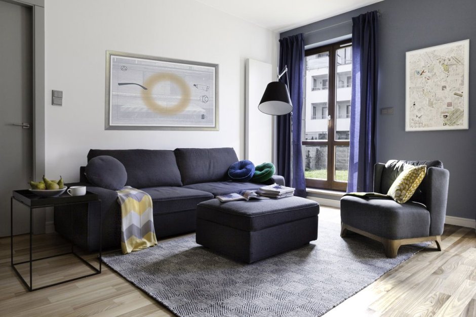 Grey colour combination for living room